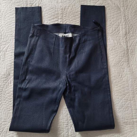 MM6 Leather Leggings - Picture 1 of 7